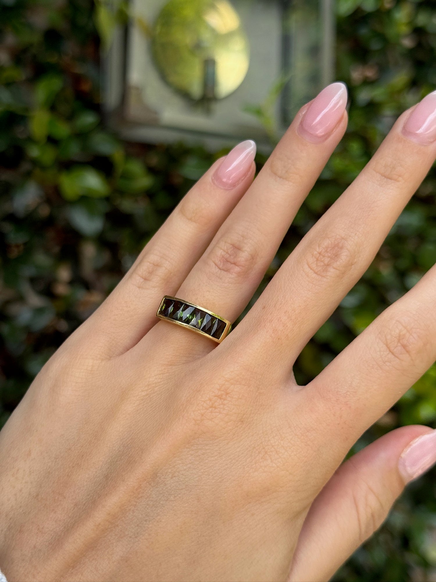 Vintage Peridot Ring in 18K