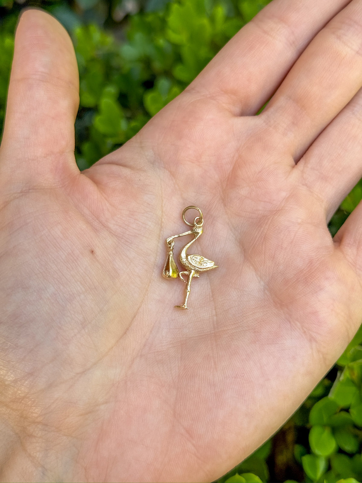 Vintage Stork in 14K