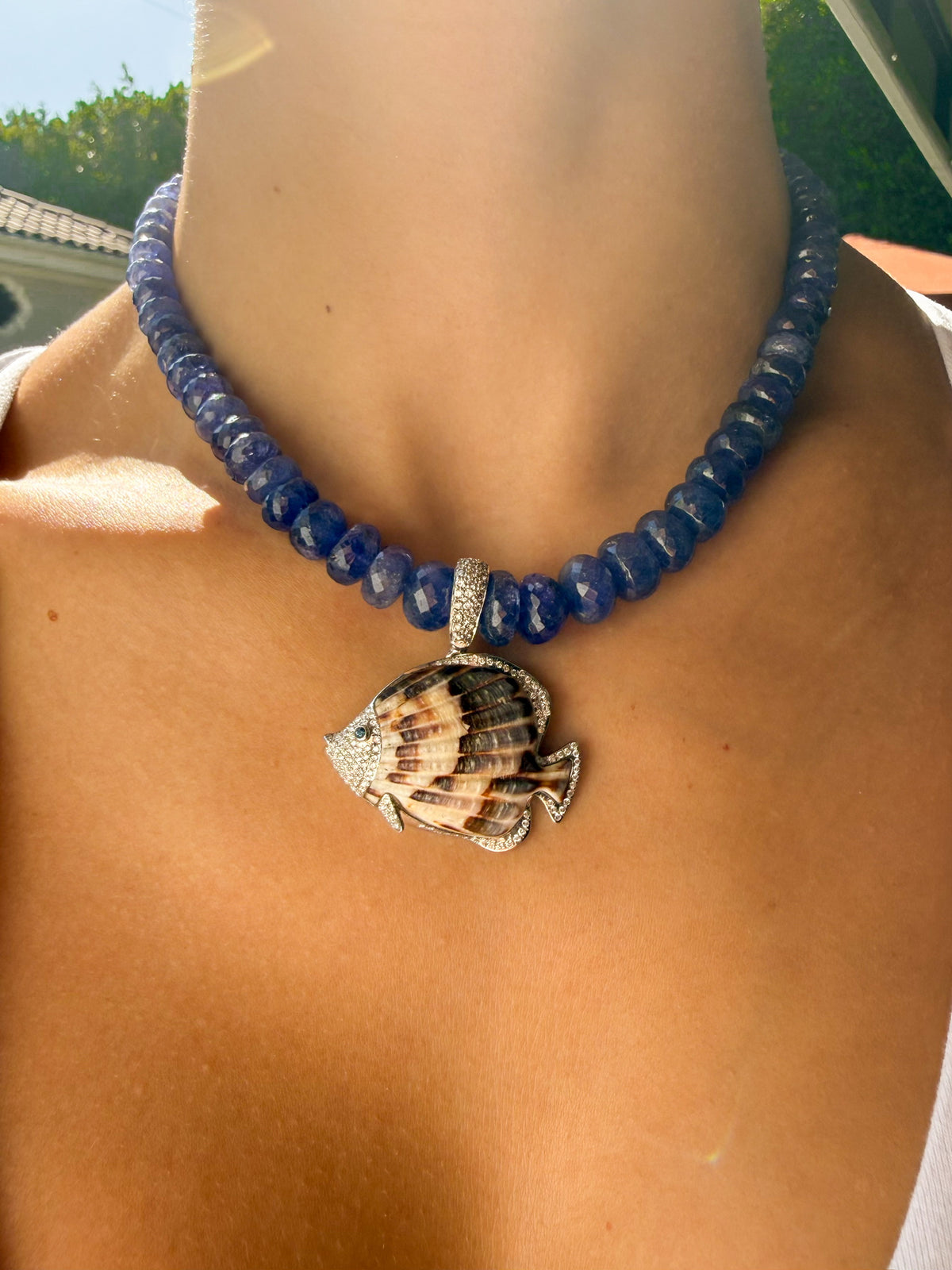 Fish in 18k with Diamonds