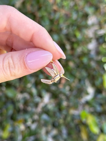 Hummingbird in 14k