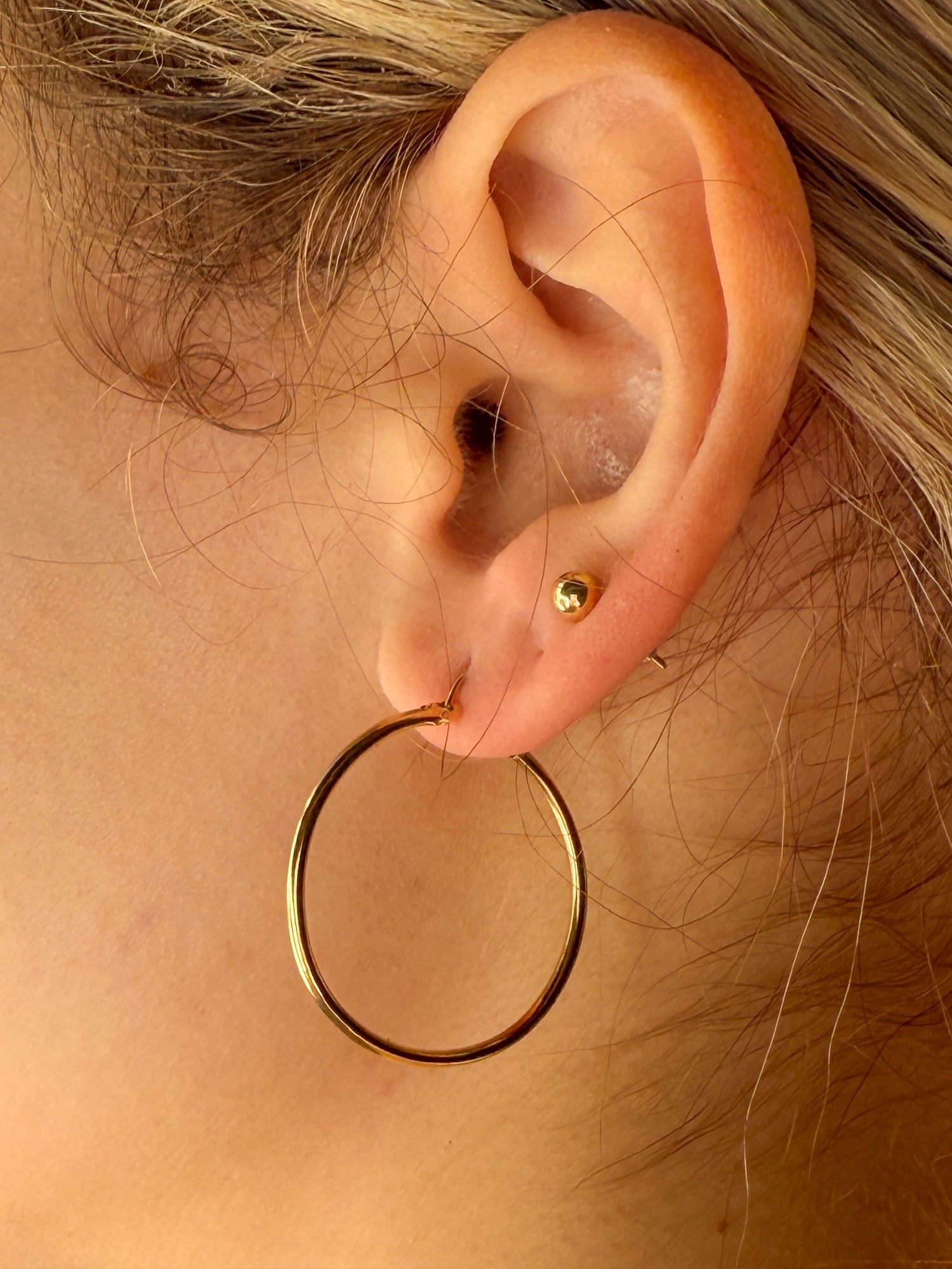 Vintage Hoops in 14K