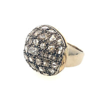 Load image into Gallery viewer, Vintage Big Oval Diamond Ring in 18K
