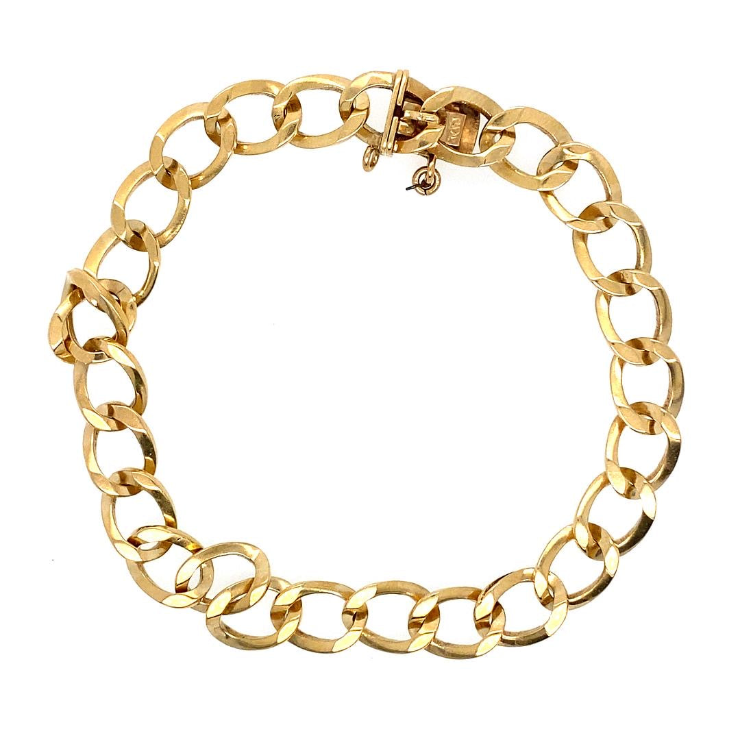 Vintage Link Bracelet in 18K