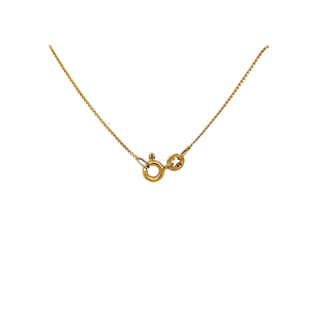 Pavé Baguette Diamond Leaf in 18k