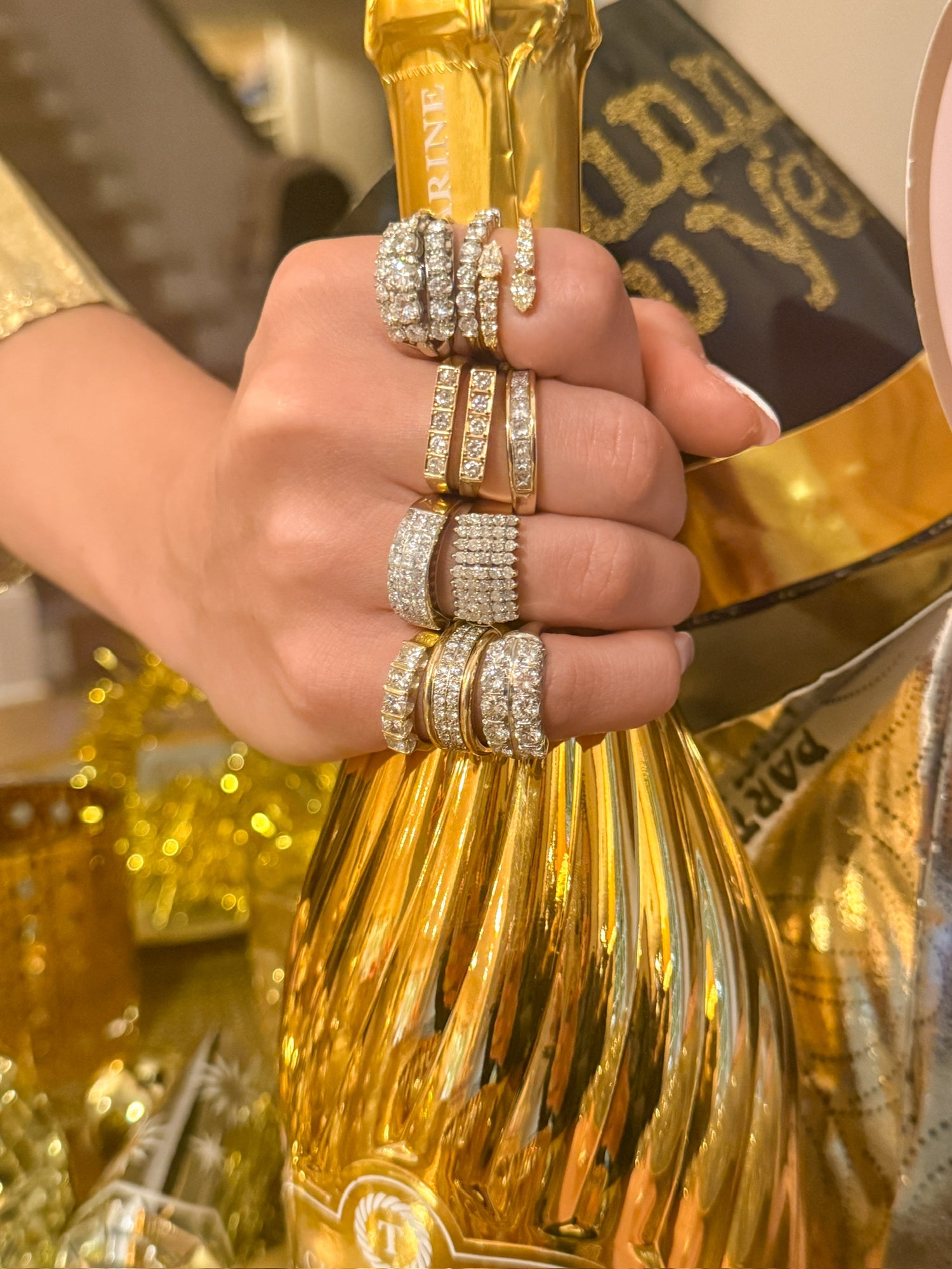 Vintage 5 Stone Diamond Ring in 18K