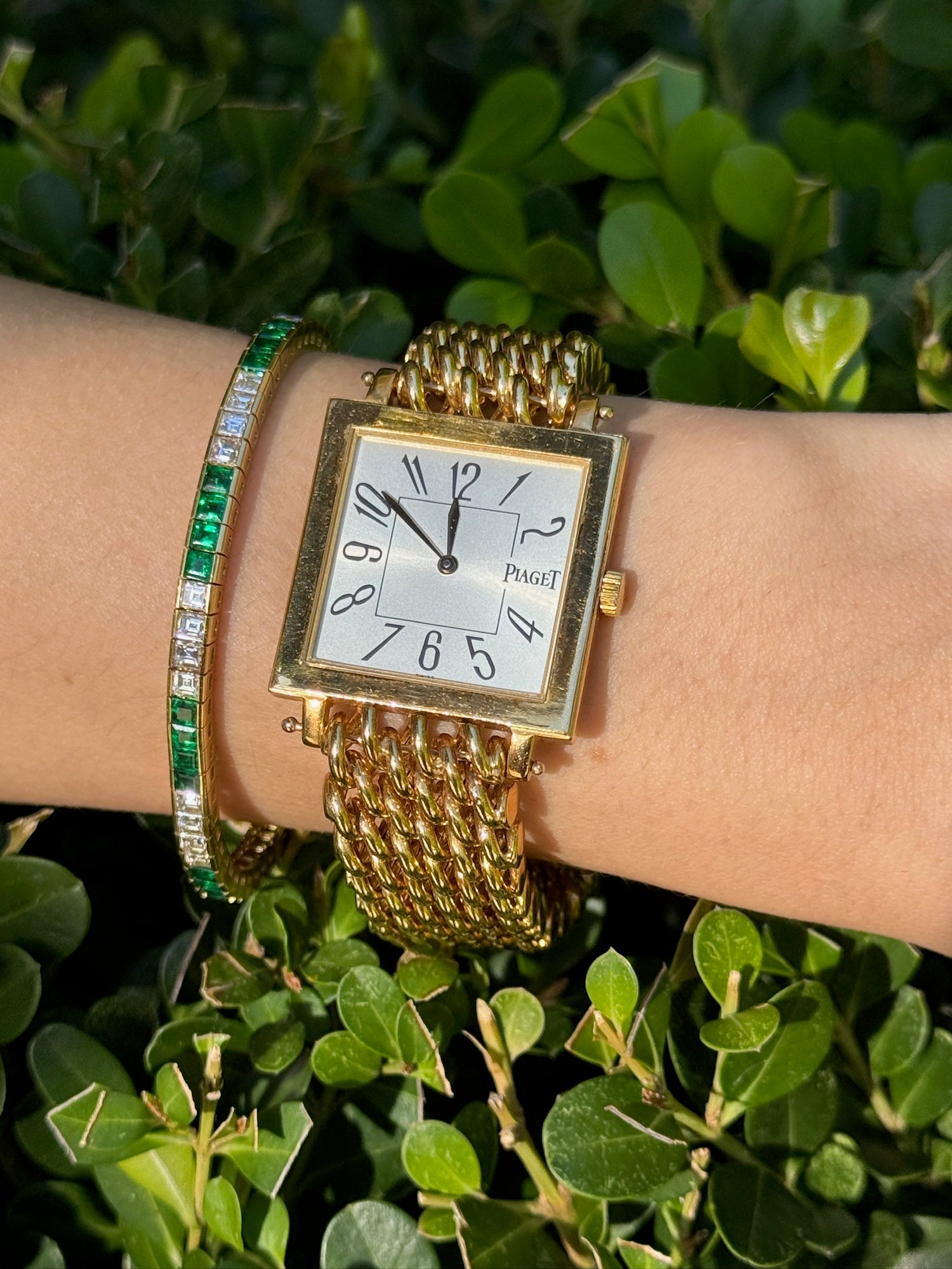 Emerald and Diamond Bracelet in 18k