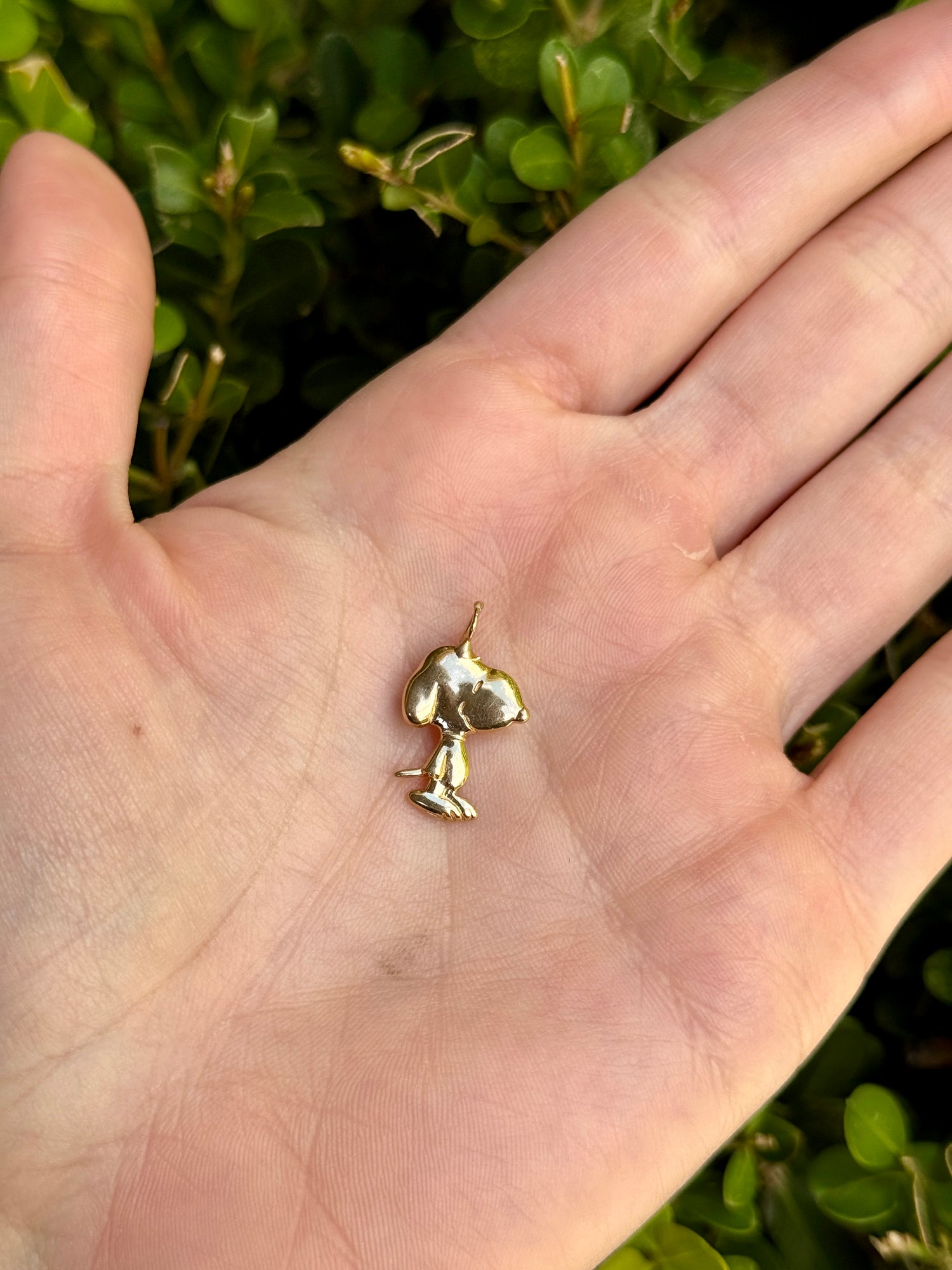 Vintage Snoopy Charm in 14k
