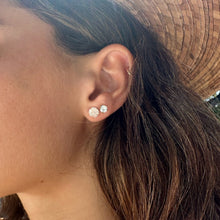 Load image into Gallery viewer, Pave Rose Gold Earrings in 14K
