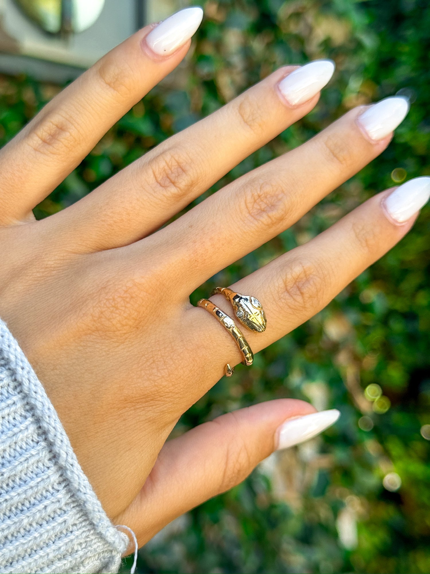 Vintage Snake Ring in 14K