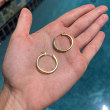 Load image into Gallery viewer, Diamond Hoop Earrings in 14K
