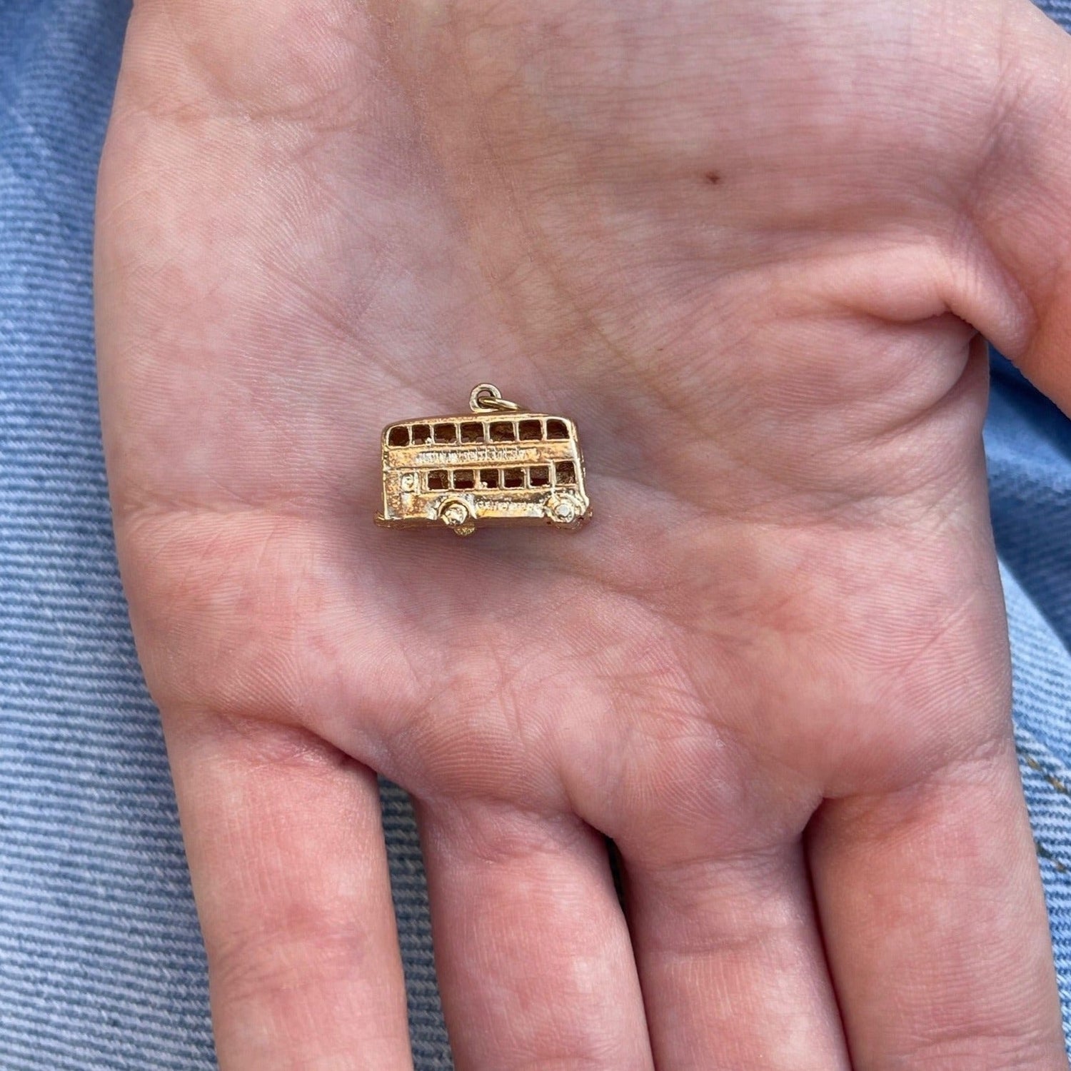 London Bus Charm in 14k