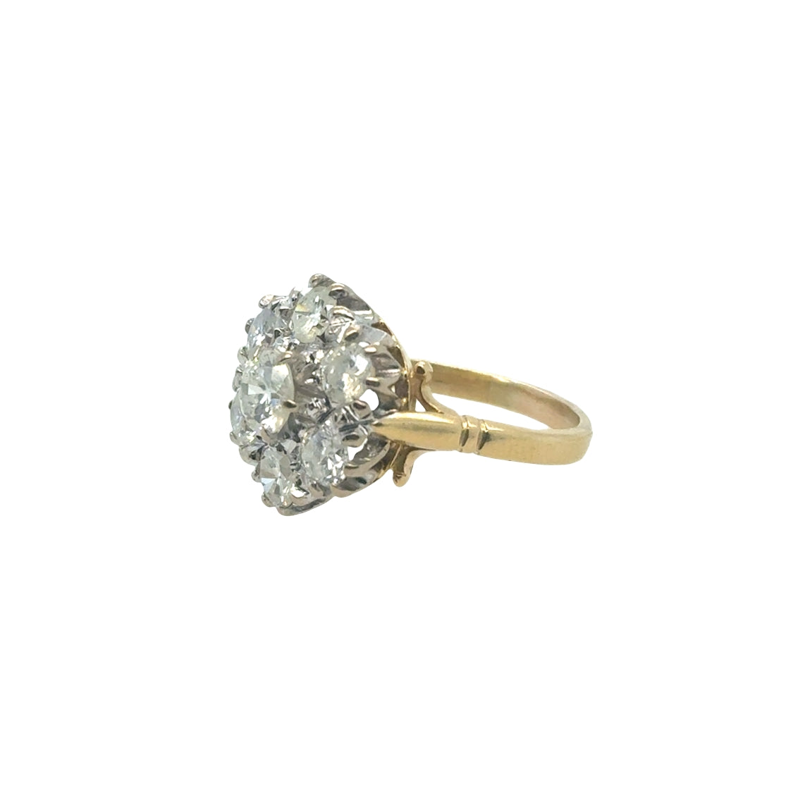 Antique Diamond Ring in 18K Gold