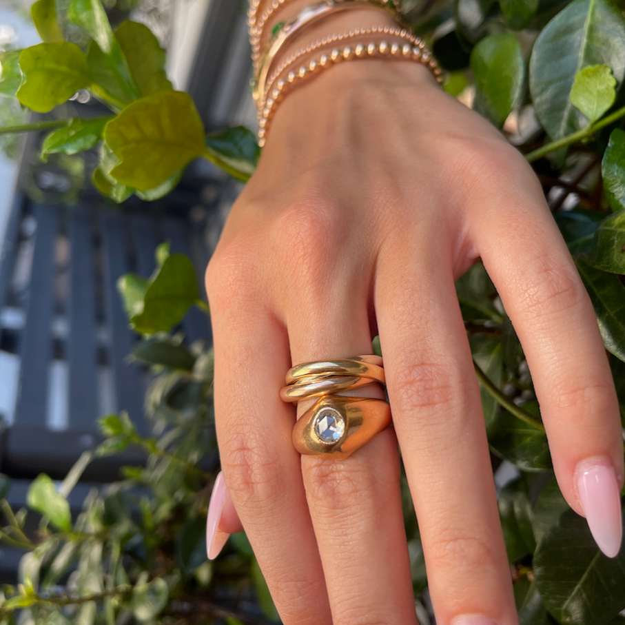 Vintage Gold Diamond Ring in 14K