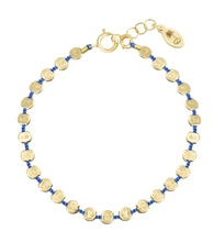 Load image into Gallery viewer, Olivia K Large Fleck Bracelet in Blue
