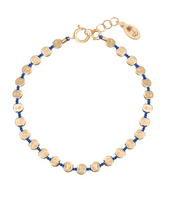 Load image into Gallery viewer, Olivia K Large Fleck Bracelet in Blue
