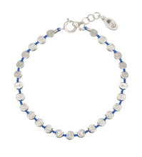 Load image into Gallery viewer, Olivia K Large Fleck Bracelet in Blue
