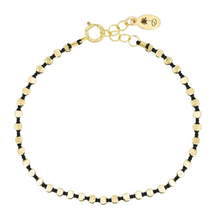 Load image into Gallery viewer, Olivia K Small Fleck Bracelet in Black
