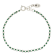 Load image into Gallery viewer, Olivia K Small Fleck Bracelet in Emerald
