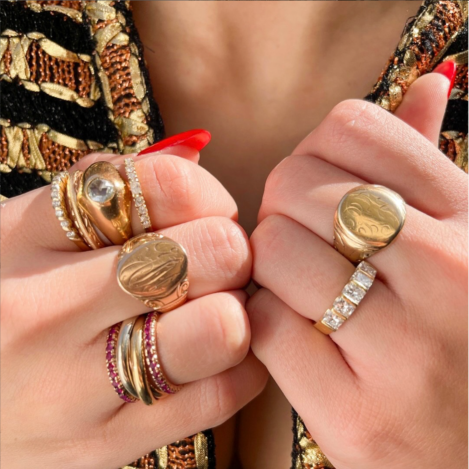 Signet Ring in Gold in 10K