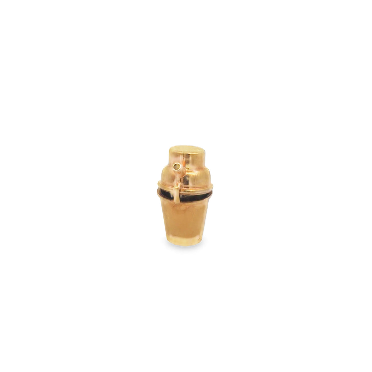 Cocktail Shaker with Devil Charm in 14k