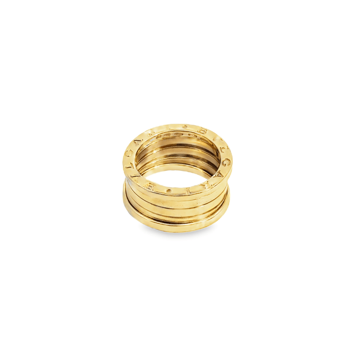 BVLGARI B.zero1 Four-Band Articulated Ring in 18k