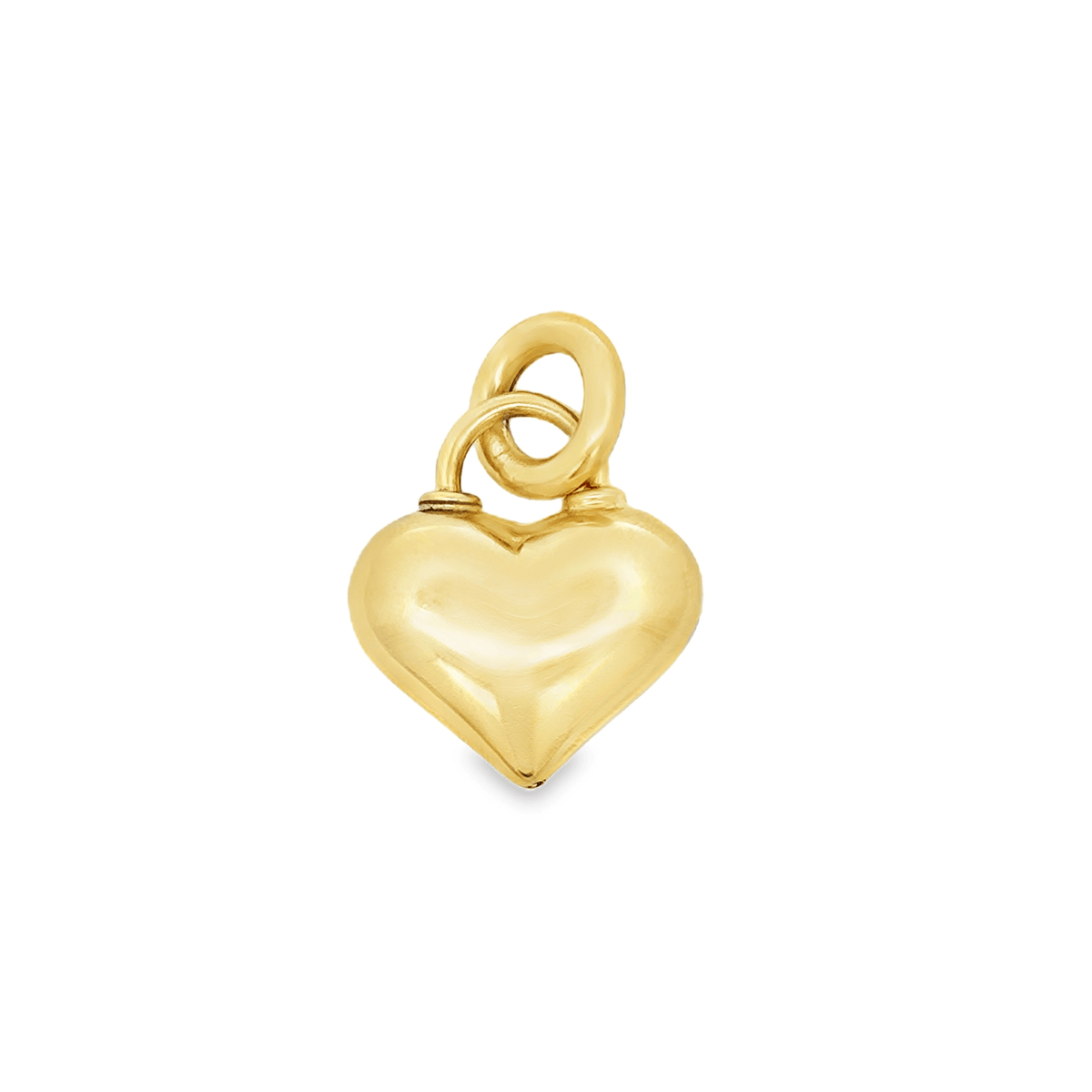 Puffy Heart Charm in 18k