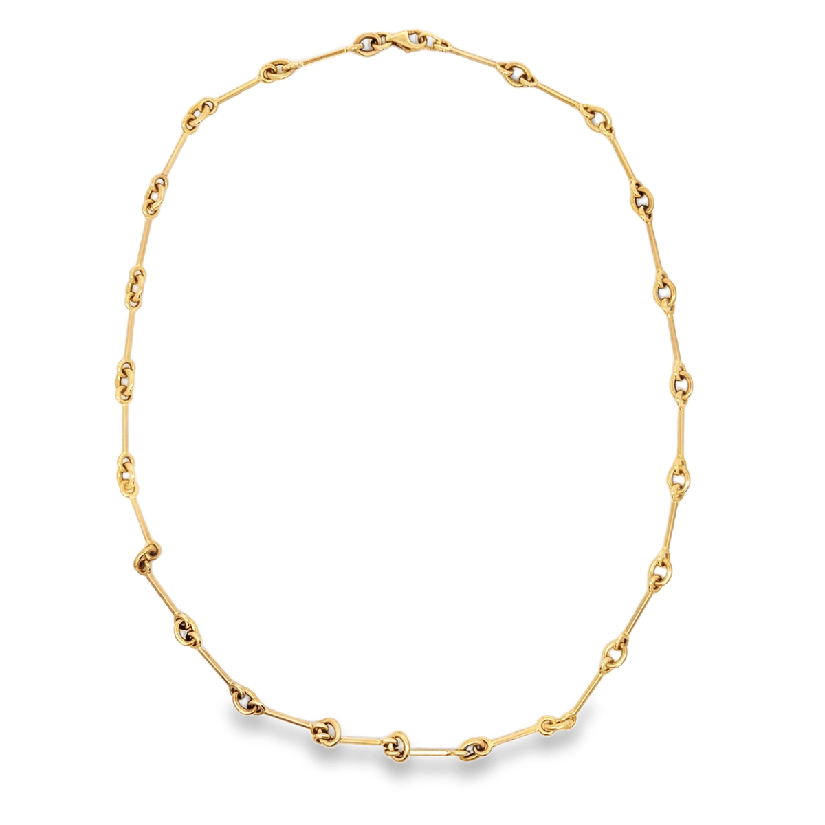 Olivia K Thick Trombone Link in 14k Chain