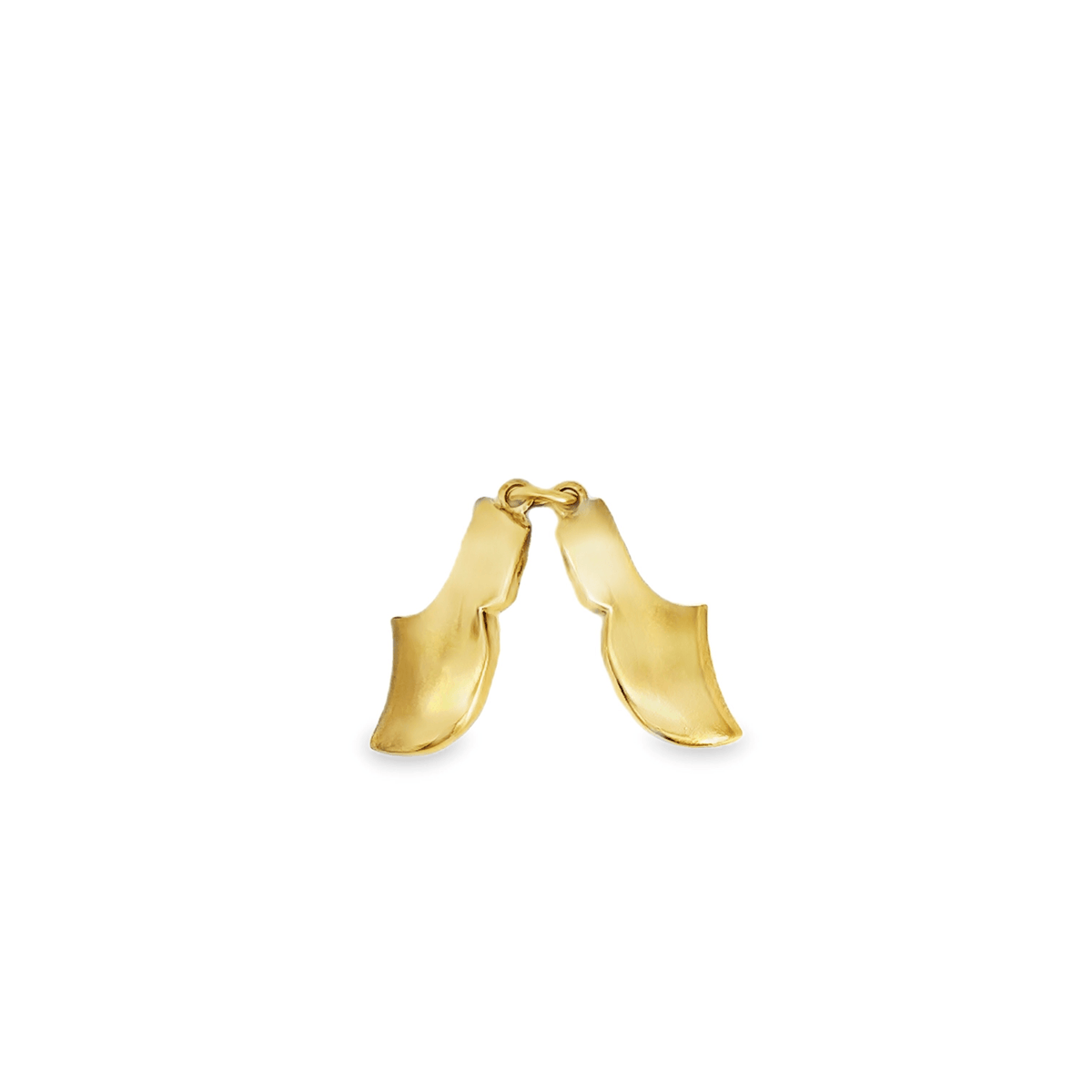 Vintage Wooden Shoes Charm in 14k
