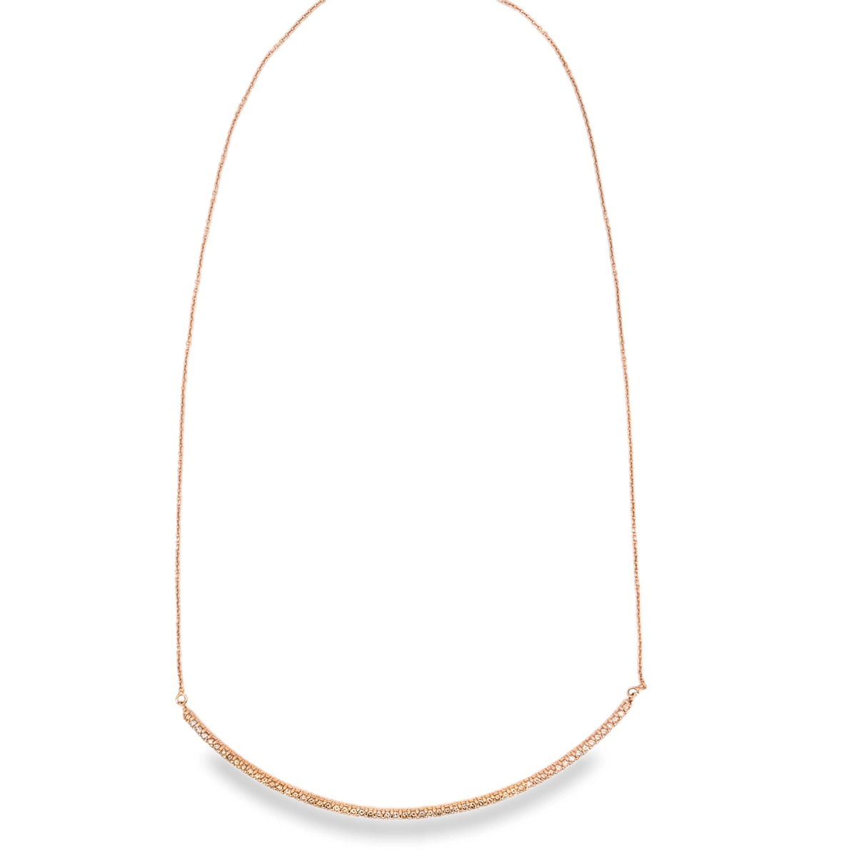 Italian Diamond Bar Necklace, 18k