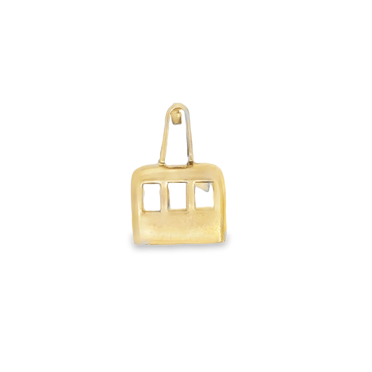 Vintage Cable Car Charm in 18k