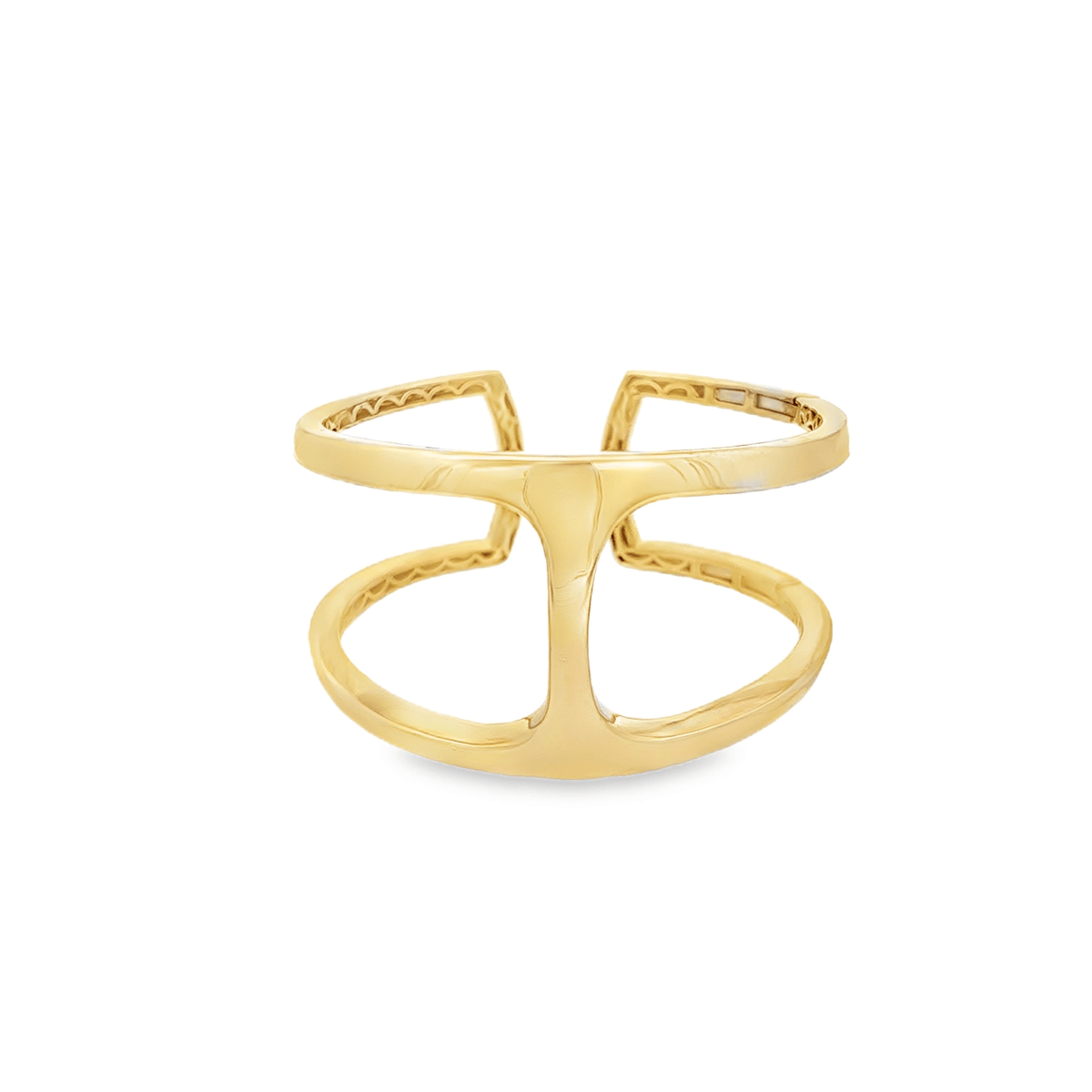Hinged Cuff Bracelet in 14k