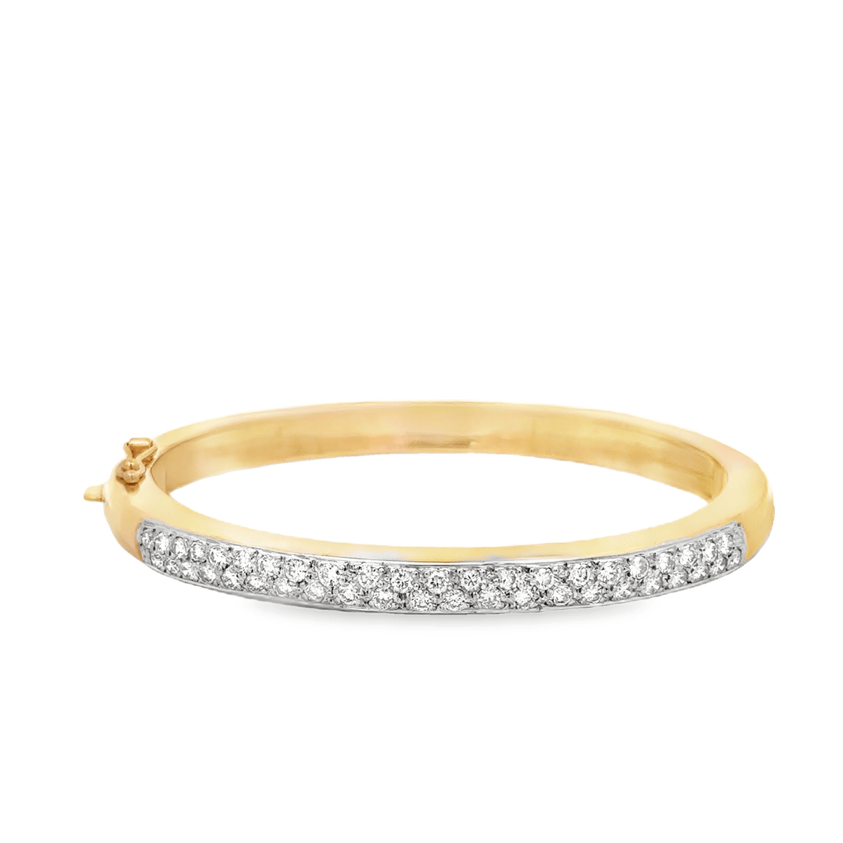 Diamond Bangle in 14k