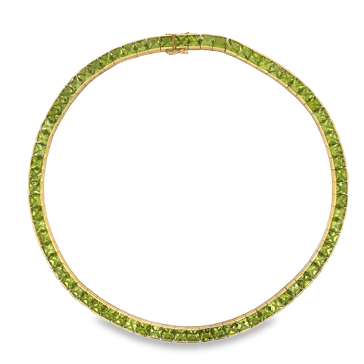 Peridot Necklace in 14k