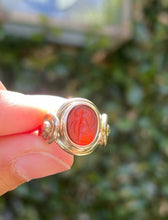 Load image into Gallery viewer, Vintage Carnelian Intaglio Ring in 14K
