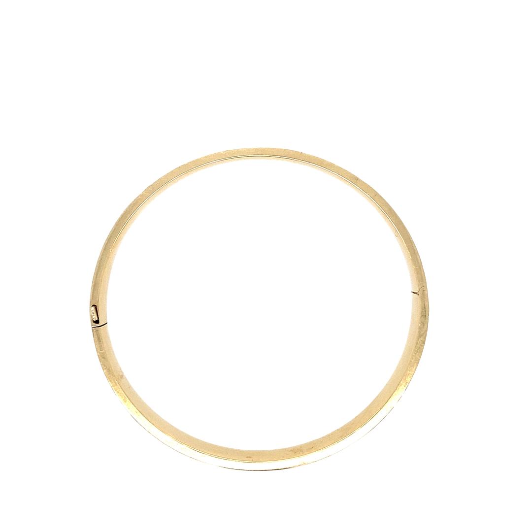 Vintage Flat Hinge Bracelet in 14k (Smaller Wrist)