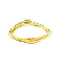 Load image into Gallery viewer, Vintage Spaghetti Bracelet w/ Sapphires in 18k Circa 1960
