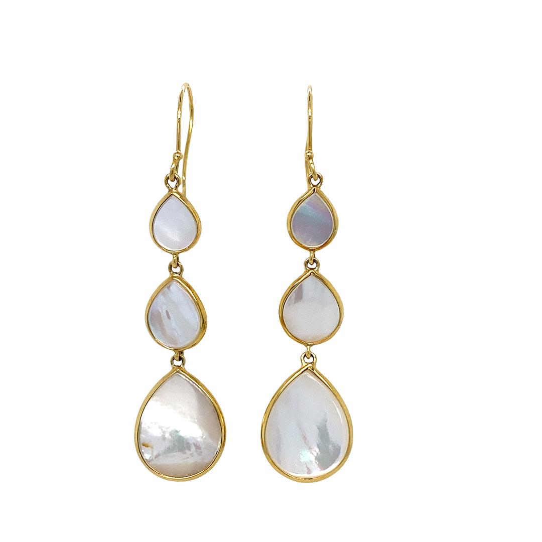 Ippolita Mother of Pearl Earrings in 18k