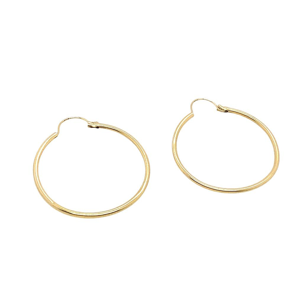 Vintage Hoops in 14K