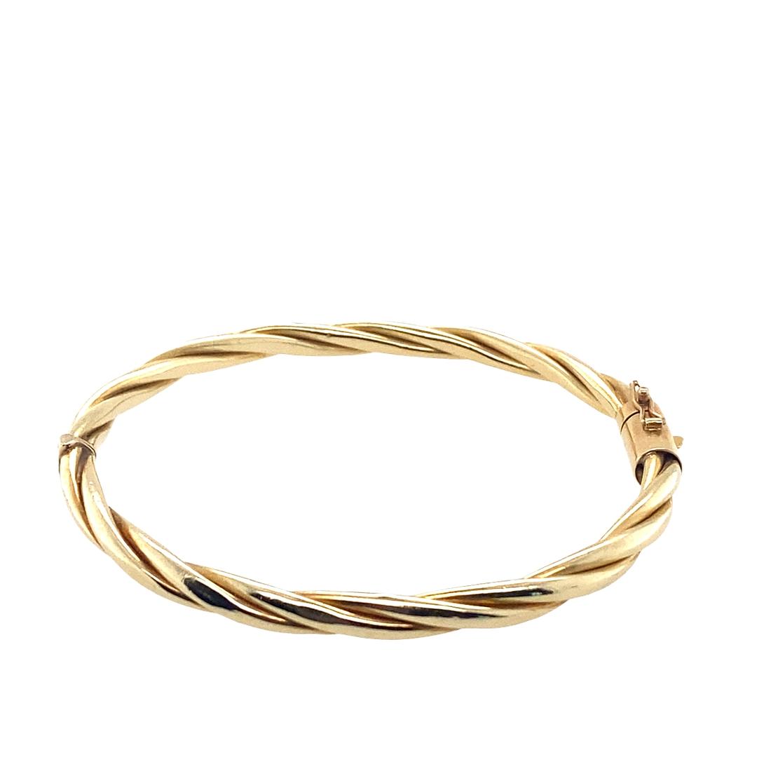 Vintage Gold Twisted Bangle