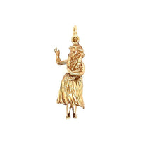 Load image into Gallery viewer, Articulated Hula Girl Charm in 14k
