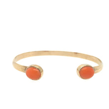 Load image into Gallery viewer, Vintage Coral Bracelet in 14K Gold
