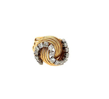 Load image into Gallery viewer, Diamond Swirl Ring in 18K
