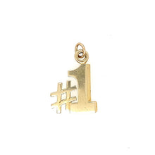 Load image into Gallery viewer, Vintage #1 Charm in 14k
