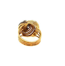 Load image into Gallery viewer, Diamond Swirl Ring in 18K
