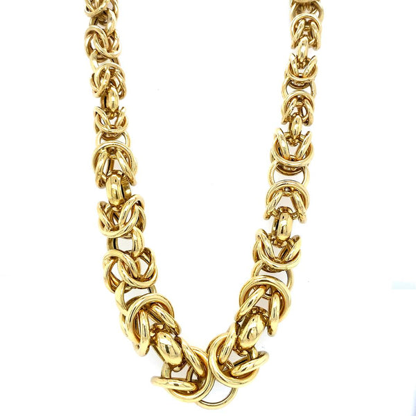 Vintage Graduated Byzantine Link in 18K