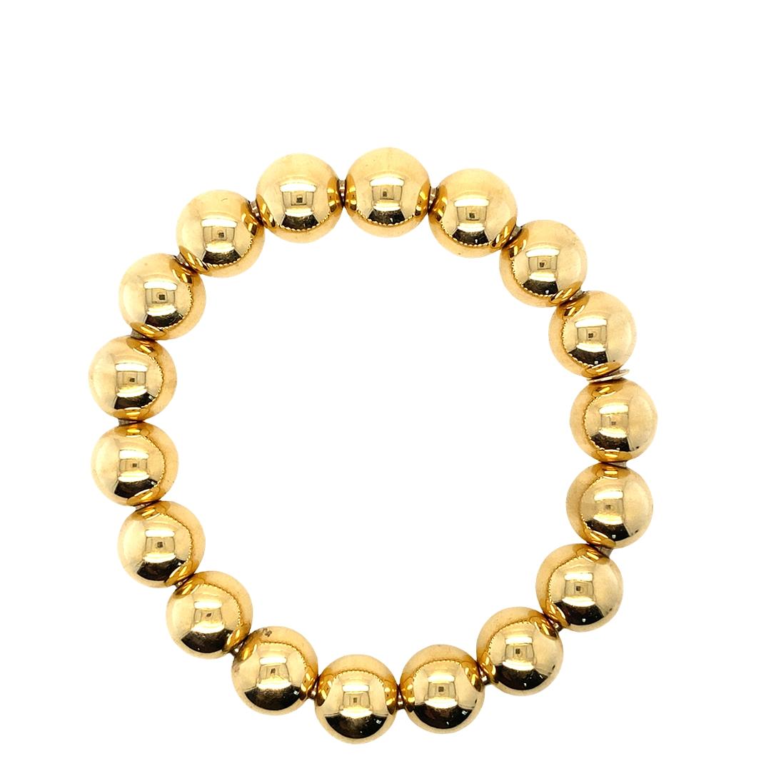 Medium Gold Ball Bracelet in 18k