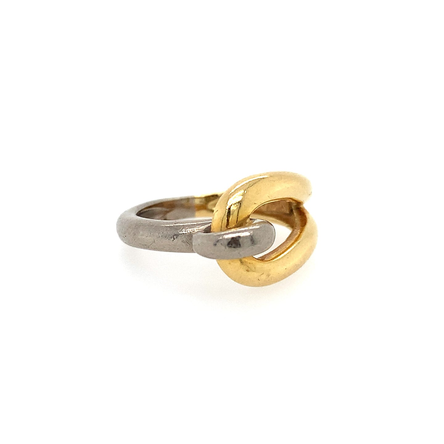 White and Yellow Gold Ring in 18k