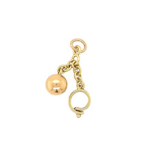 Load image into Gallery viewer, Vintage Ball and Chain Charm in 14k
