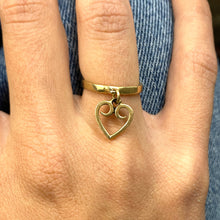 Load image into Gallery viewer, Heart Ring in 14k
