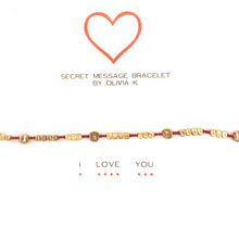 Load image into Gallery viewer, &quot;I Love You&quot; Secret Message Bracelet
